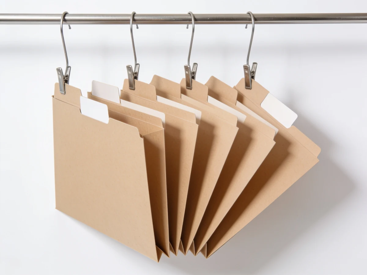 Hanging file-folder set