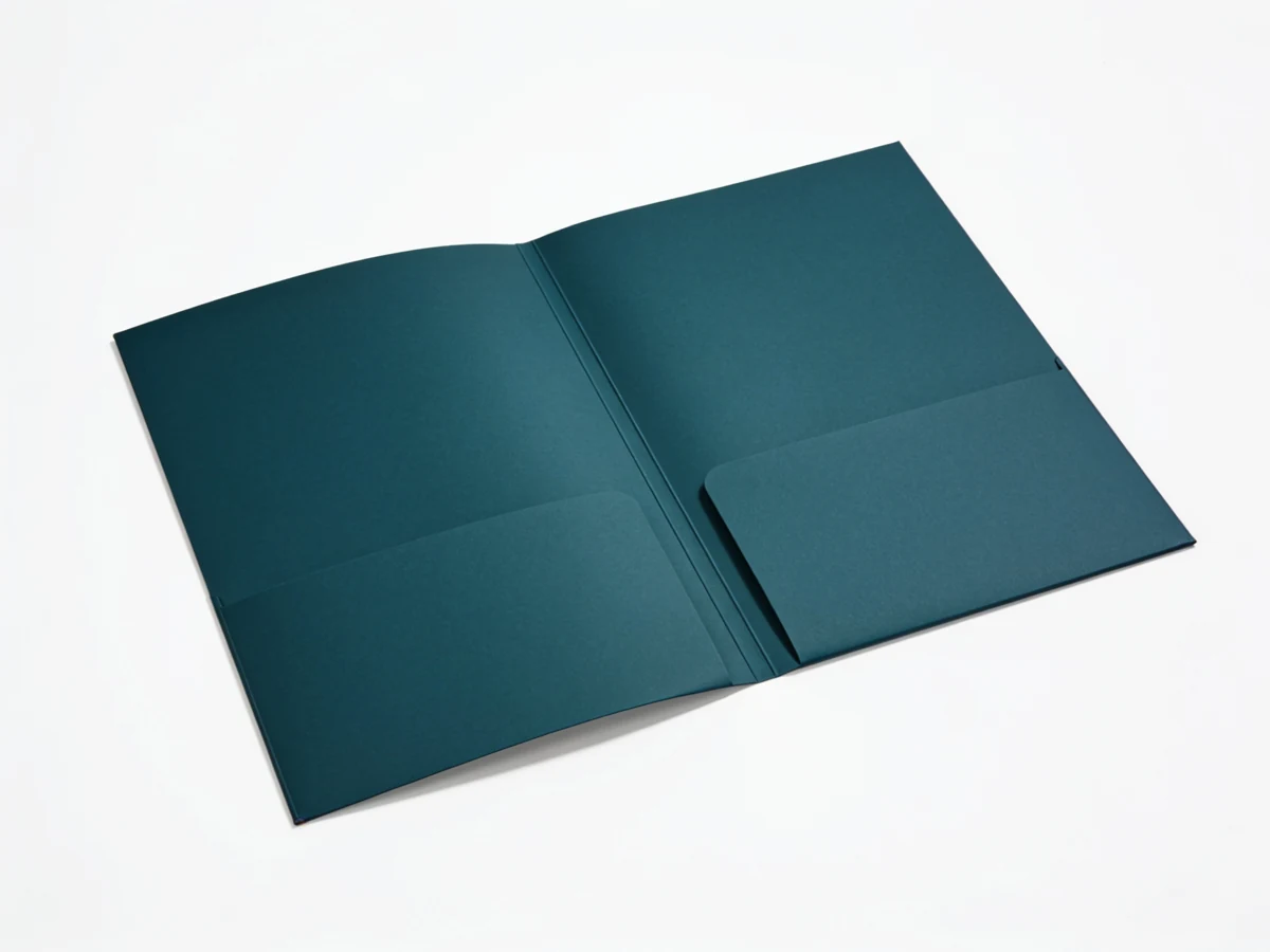 Two-pocket presentation folders